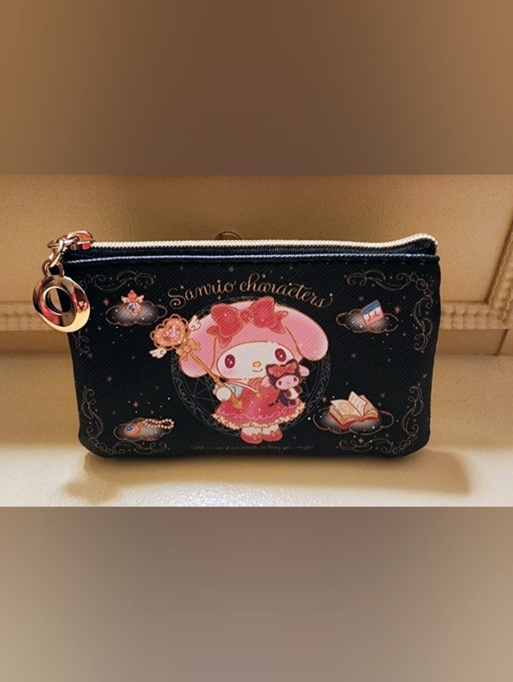 Sanrio My Melody Black and Pink Cosmetic Pouch